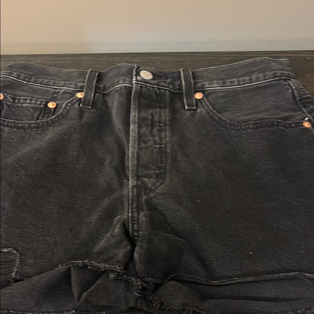 Levi's Charcoal Denim Shorts